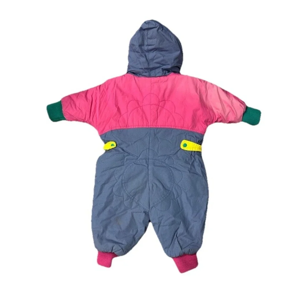 Vintage Rainbow Tag Gymboree Snowsuit Baby Kids‎ One Piece Winter Newborn Infant